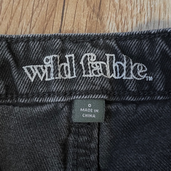 Wild Fable Black Ripped Jean Shorts - Picture 3 of 4